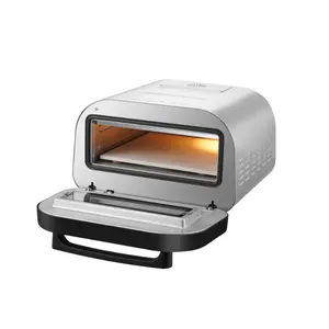 12L elektrikli dijital hava fritöz fırın 8 pişirme hafızalı Rotisserie De pizza fırını