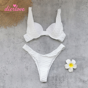 Ensemble <span class=keywords><strong>de</strong></span> bikini <span class=keywords><strong>push</strong></span>-<span class=keywords><strong>up</strong></span> couleur unie avec armatures, taille basse, coupe triangle, <span class=keywords><strong>maillot</strong></span> <span class=keywords><strong>de</strong></span> <span class=keywords><strong>bain</strong></span> deux pièces, tenue <span class=keywords><strong>de</strong></span> plage estivale, vente en gros OEM ODM - Product Image 2