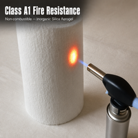 Couverture isolante en aérogel personnalisée avec revêtement en feuille d'aluminium, fibre de verre hydrophobe, ignifuge, disponible en OEM
