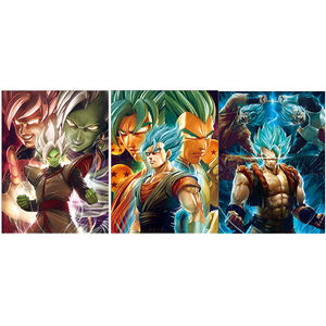 Affiche murale en plastique 3D à motif d'anime, style personnage <span class=keywords><strong>de</strong></span> <span class=keywords><strong>film</strong></span> et <span class=keywords><strong>de</strong></span> télévision, best-seller, 3 images changeantes, animation <span class=keywords><strong>de</strong></span> retournement, lentille lenticulaire - Product Image 1
