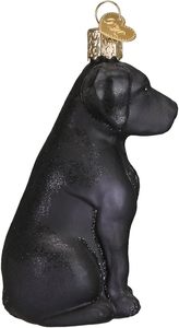 Adorno Navideño de Cristal Soplado con Forma de Perro <span class=keywords><strong>Labrador</strong></span> Negro, Estilo Clásico, 3.75 x 1.5 - Product Image 3