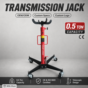 Cric de transmission hydraulique réglable en hauteur 1 tonne, support de levage de boîte de vitesses, plage 850-1900 mm, pour garage et atelier, OEM CE - Product Image 5