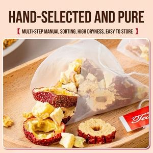 Thé Premium aux Pommes et aux Aubépines <span class=keywords><strong>Sans</strong></span> Pépins, <span class=keywords><strong>Sans</strong></span> <span class=keywords><strong>Sucre</strong></span>, Naturel, pour le Soutien Digestif, Bien-être et Santé, Thé Rafraîchissant aux Fruits Séchés - Product Image 4