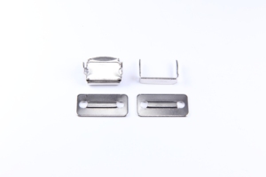 Juego de 4 ganchos metálicos para pantalones T204, cierre grabado para cintura de pantalón, OEM ODM - Product Image 2