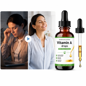 Complément de Grade Fortifiant pour la Santé Oculaire, Gouttes Liquides de Vitamine A, Huile Liquide Végétalienne de Vitamines A, D, K, E 200 UI, Aliment - Product Image 2