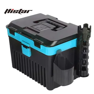 HISTAR Customization Big Capacity 1.8KG Lightweight Thicken PP Anti Pressure Double Deck Casting Rod Fishing Tackle Box