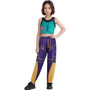 Costume Cosplay KPOP <span class=keywords><strong>Anime</strong></span> di <span class=keywords><strong>Alta</strong></span> Qualità, Uniforme Bianca Colorata Rumi Mira Zoey per Feste di Halloween - Product Image 4