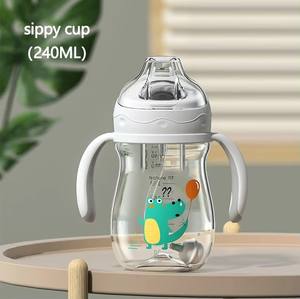 Vaso Antiderrames 360 con Borde de Silicona, Libre de BPA, Diseño Impreso, Vaso de Entrenamiento <span class=keywords><strong>para</strong></span> Bebés y Niños Pequeños con Asa, 210 ml, <span class=keywords><strong>para</strong></span> 0-12 Meses - Product Image 4