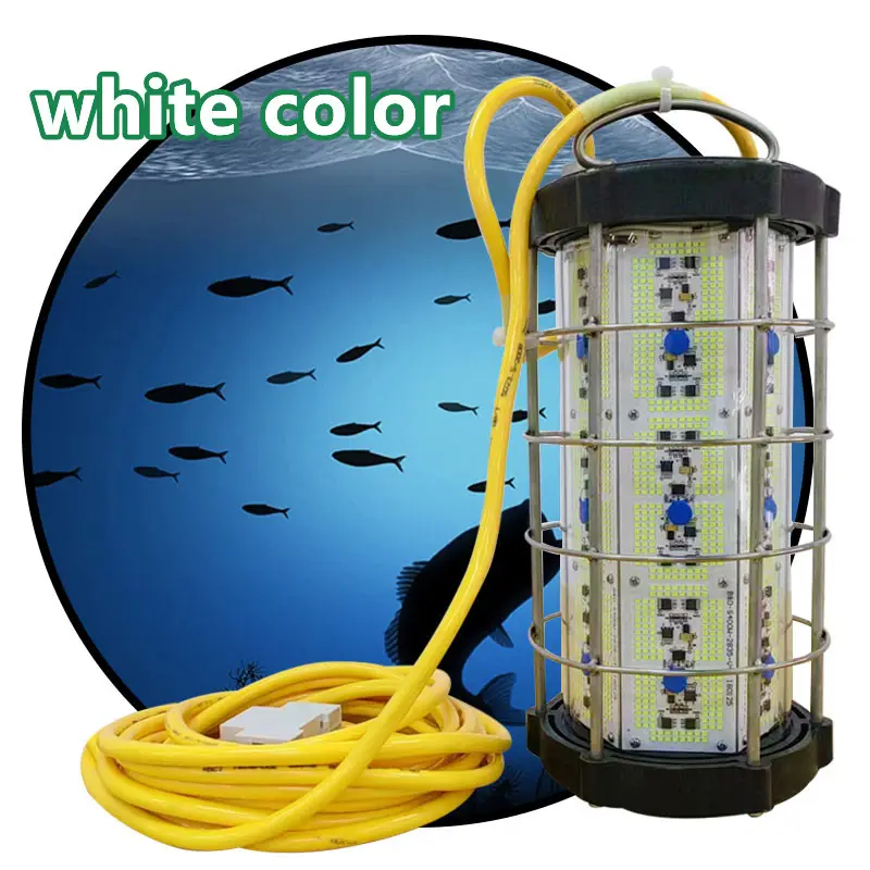 Lumière de mer profonde 4000watts 500 détecteur de poisson chanceux sous-marin led 1500w leurre de pêche au calmar léger résistant à l'eau lumières de leurre de poisson
