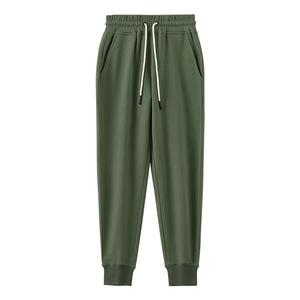 100% coton lourd lanière pantalons décontractés taille élastique pantalon à jambes amples imprimé personnalisé pantalons pour hommes - Product Image 6