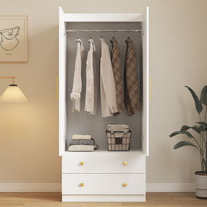<span class=keywords><strong>Armadio</strong></span> Moderno Semplice a Due <span class=keywords><strong>Ante</strong></span> in Legno Massello Modello 003 <span class=keywords><strong>per</strong></span> Camera da Letto Bambini, Armadietto Contenitore <span class=keywords><strong>per</strong></span> Appartamenti Piccoli - Product Image 5