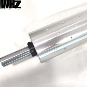 Piezas de accesorios para máquina de embalaje de aluminio tipo eje personalizado hv700, rodillo de eje de aluminio para repuestos de máquina de soplado de película