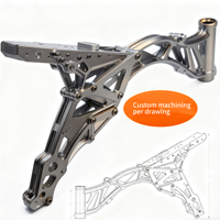 Fabricant de pièces de carrosserie de moto en aluminium anodisé usiné par CNC personnalisé, pièces métalliques en alliage usinées