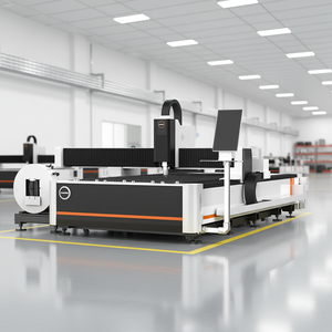 เครื่องตัดไฟเบอร์เลเซอร์แบบอัตโนมัติ รุ่น A-T Series สำหรับตัดแผ่นและท่อโลหะ  รองรับไฟล์ AI/DWG/BMP  ราคาประหยัด - Product Image 1