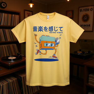 T-Shirt Promozionale Stile Retrò in Cotone Manica Corta Girocollo Unisex Adulti Stampa Digitale Cina A3544 - Product Image 2