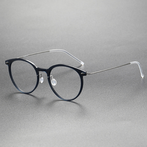 Montatura per Occhiali SH6537 in Titanio e Nylon, Stile Retrò alla Moda per <span class=keywords><strong>Uomo</strong></span> e Donna, Montatura Senza Viti - Product Image 2