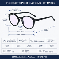 Nouvelles Lunettes de Lecture Anti-Lumière Bleue Rétro Tendance 2026 Monture PC Demi-Légère Presbytie Dioptrie 0-4.0 pour Hommes et Femmes