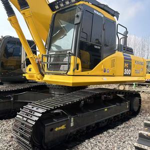 Excavatrice sur chenilles Komatsu PC300 d'occasion, 30 tonnes, pelle hydraulique lourde, moteur Cummins, pompe à engrenages, faible nombre d'heures de travail - Product Image 1