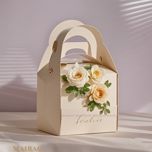 กล่องเค้กวันเกิดทรงสี่เหลี่ยมแบบปรับแต่งได้กล่องกระดาษลูกฟูกสำหรับหน้าต่างเคลือบอาหาร - Product Image 6