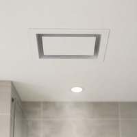 Grille de ventilation/retour d'air en alliage d'aluminium pour salle de bain
