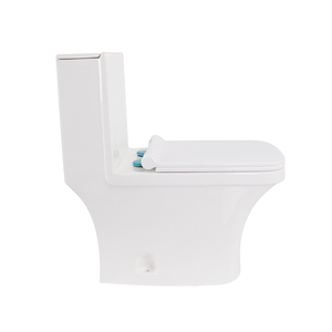 KHÁCH SẠN gốm Nước Tủ quần áo WC một mảnh nhà vệ sinh và bệ lưu vực vuông màu trắng thiết bị vệ sinh phòng tắm nhà vệ sinh thiết lập - Product Image 3