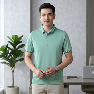 Camisa Personalizada para Hombre, 100% Algodón, Transpirable, Ligera, de Secado Rápido, Antiarrugas, con Bolsillo, Manga Corta, Estilo Urbano, Estampada - Product Image 1
