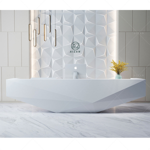 Ideas de Mostradores de Recepción Modernos Blancos de Gran Venta en 2026, Diseño Interior Moderno, Escritorio de Oficina, Mesa de Recepción - Product Image 3