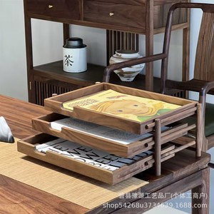 Office Desktop <b>Storage</b> <b>Box</b> A4 Size Multi Layer <b>Drawer</b> Organizer For Home Office Use - Product Image 4
