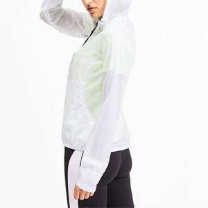 Chaqueta Transparente Femenina Personalizada Barata, Chaquetas Cortavientos para <span class=keywords><strong>Mujer</strong></span> de Alta Calidad Resistentes al Agua con Etiqueta Privada - Product Image 4
