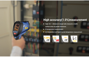 CEM DT-9862S Professional InfraRed Video <b>Thermometers</b> With TFT Color LCD Display & Camera Function DT-9862S Professional InfraRe - Product Image 3