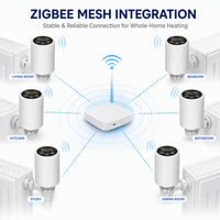 Cabezal Termostático Inteligente para Radiador Tuya con Receptor Zigbee para Controlar Calderas de Gas