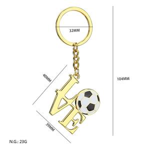 Llavero con Tema de Fútbol de Aleación de Zinc con Diseño de Moda con Impresión Láser - Product Image 2