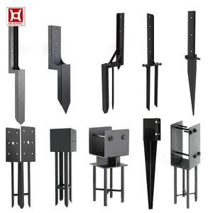 Support <span class=keywords><strong>de</strong></span> <span class=keywords><strong>fixation</strong></span> en métal robuste avec <span class=keywords><strong>poteau</strong></span> <span class=keywords><strong>de</strong></span> clôture en <span class=keywords><strong>bois</strong></span> thermolaqué, ancrage au sol, piquet <span class=keywords><strong>de</strong></span> <span class=keywords><strong>fixation</strong></span>, et support en U pour jardin - Product Image 1