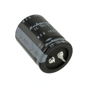 ตัวเก็บประจุแบบมีรู390 uF 390 uF 20% 450V คาปาซิเตอร์แบบมีรู450MXH390MEFCSN30X40 - Product Image 1