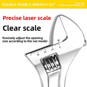 Juego de llaves hexagonales ajustables de acero al carbono con mango ergonómico de plástico inyectado, herramientas manuales universales cromadas para reparación OEM de 6, 8, 10 y 12 pulgadas - Product Image 2