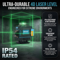 Niveau laser vert industriel Biyoti BYT-4D29LLS 16 lignes 4D auto-nivelant avec support mural et fixation filetée