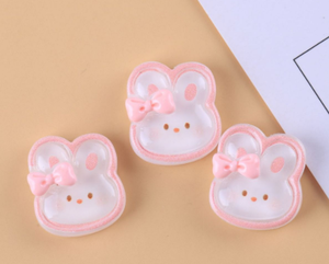 Yeni tasarım <span class=keywords><strong>mix</strong></span> moda karikatür tarzı hayvan renkli heykel reçine sakızlı ayı toplu tavşan kurbağa köpek kedi kafa flatback cabochon - Product Image 6