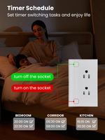 Prise intelligente Smartdust, norme américaine, Tuya Zigbee, avec système de maison intelligente tactile, interrupteur à panneau tactile