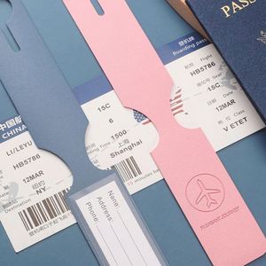 Wholesale Anti-Loss Boarding Luggage <b>Tag</b> Custom Logo Business Card Leather <b>Suitcase</b> <b>Tag</b> Spot Checks <b>Tag</b> - Product Image 4