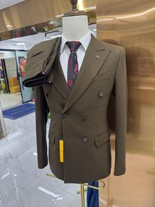 定制男装套装2件结婚礼服修身单排扣奢华西装外套套装新郎伴郎套装 - Product Image 6