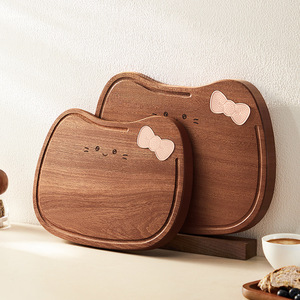 Hedou Chopping Board Wood Anti Bacterial Kitchen Cutting Board For Food Fruit Small Size Irregular Shape - Product Image 1