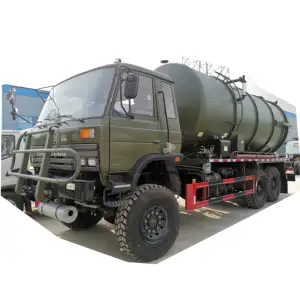 Dongfeng 6x6 18cbm 18 טונות ביוב ואקום יניקה מכלית משאית עם מים טבעת ביוב ואקום יניקה משאית
