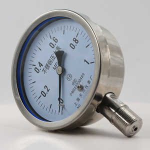 Y-100BF Stainless Steel Pressure <b>Gauge</b> 0-1.6MPa All Stainless Steel For Steam Water Air - Product Image 3