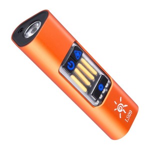 Lampe de poche EDC rechargeable à LED, lumière rouge, lampe de travail industrielle, chargement USB, finition brossée - Product Image 3