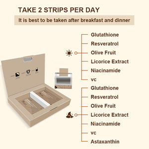 Tiras Orales de Glutatión de Disolución Rápida Más Vendidas, Blanqueamiento Dental Premium, Apoyo Inmunológico - Product Image 2