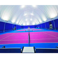 Dômes gonflables pour bâtiments soutenus par l'air en PVDF haute résistance, dôme gonflable pour le sport, dôme gonflable pour terrain de basket-ball, terrain de football