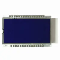 Phân Đoạn LCD Tùy Chỉnh Kích Thước Nhỏ STN 7 Phân Đoạn Đơn Sắc Mặt Nạ Xanh Mô-đun Hiển Thị LCD