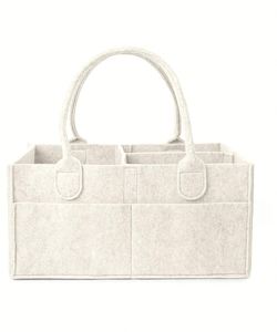 Bolsa de Almacenamiento para Toallitas de Bebé, Cesta con Compartimentos para Cuidado del Bebé, Organizador de Pañales para Recién Nacidos - Product Image 1