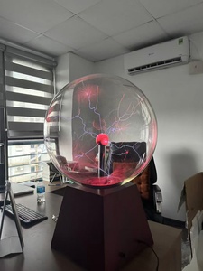 Đèn quả cầu plasma với quả cầu thủy tinh lớn, có đèn cảm ứng, quả cầu plasma 20 inch - Product Image 6