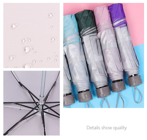 Paraguas Plegable Promocional al por Mayor, Económico, con Logotipo Personalizado, Protección Solar y contra la Lluvia para Hombre - Product Image 4